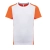 White / Fluorescent Orange