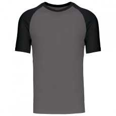 Baseball > t-shirt bicolore manches courtes