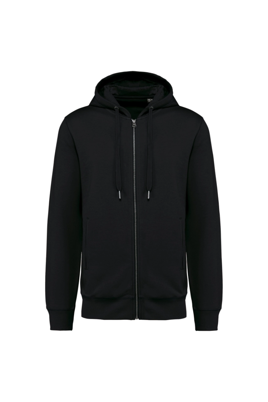 Sweat-shirt french terry écoresponsable zippé à capuche unisexe