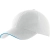 White / Aqua Blue