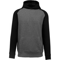 Sweat-shirt capuche bicolore enfant