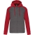 Grey Heather / Sporty Red