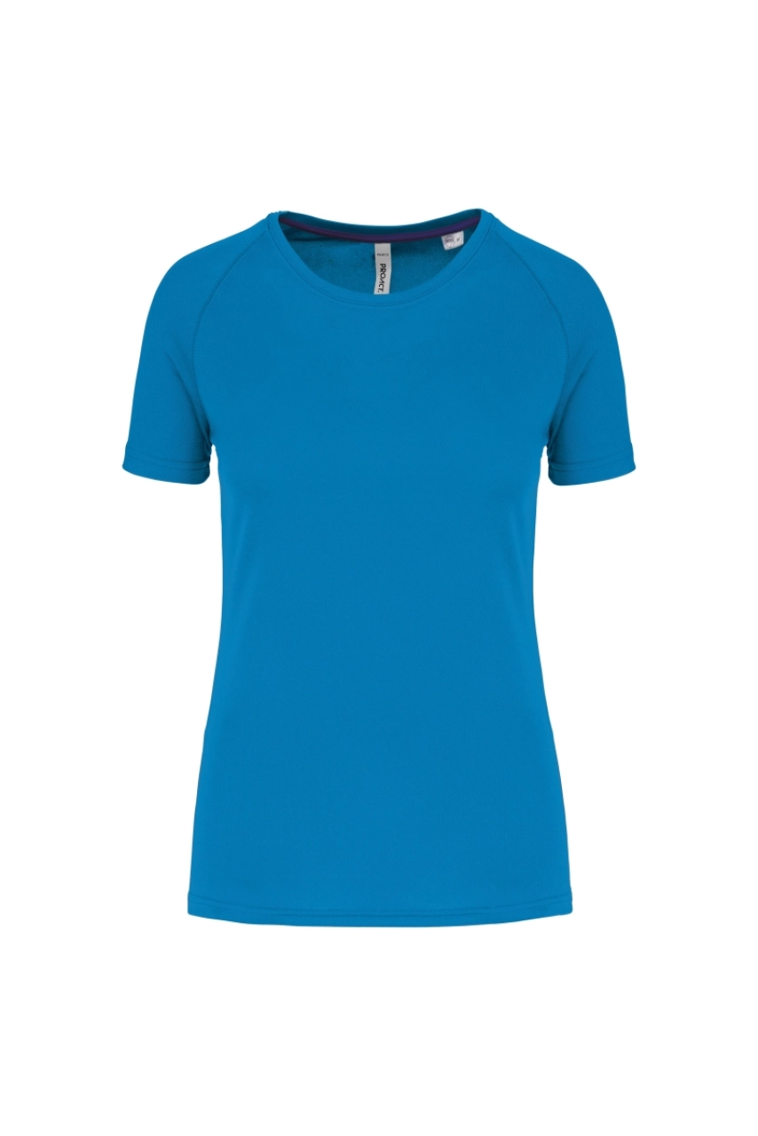 T-shirt de sport à col rond recyclé femme
