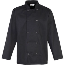 Veste de cuisine manches longues à boutons pression