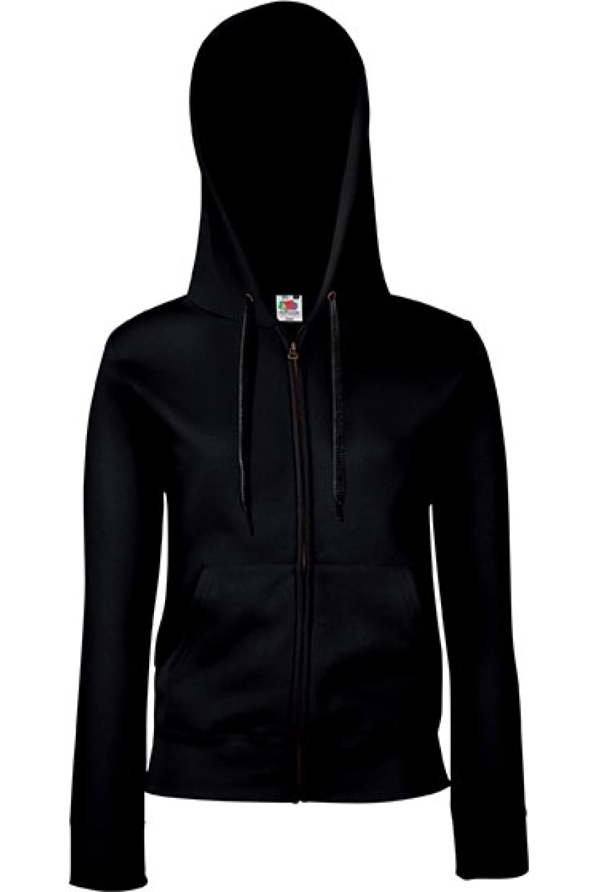 Sweat-shirt femme zippé capuche Premium (62-118-0)