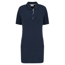 Polo long manches courtes femme